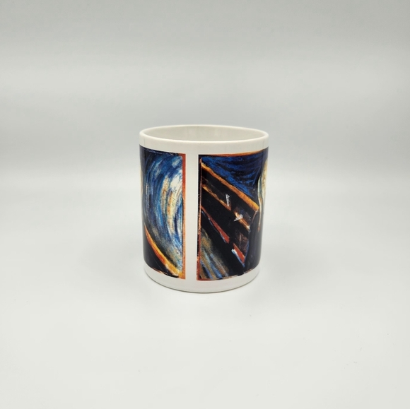 Vintage The Scream Edvard Munch Painting Coffee Tea Mug Cup 1996 - Picture 3 of 6